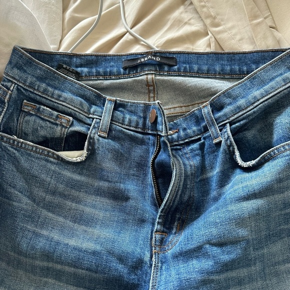 J Brand Adele Crop ankle Straight leg High Rise RIVAL Denim Jeans 27 -- 8334E476 - Picture 11 of 13